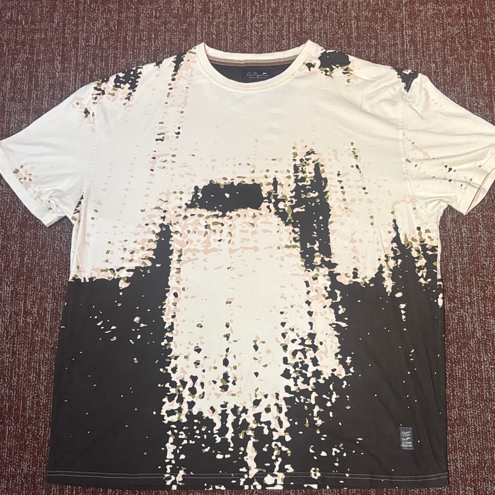 A. Tiziano men’s graphic tee neutral color high quality t shirt 5x oversize tee